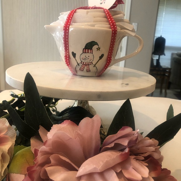 New Rae Dunn Snowman Measuring Cups - Picture 3 of 6